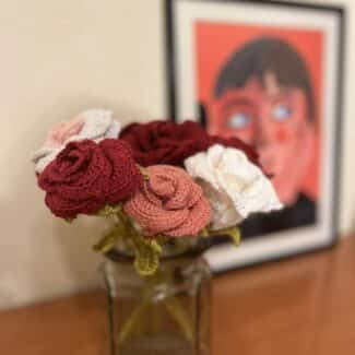 Rosa de crochet