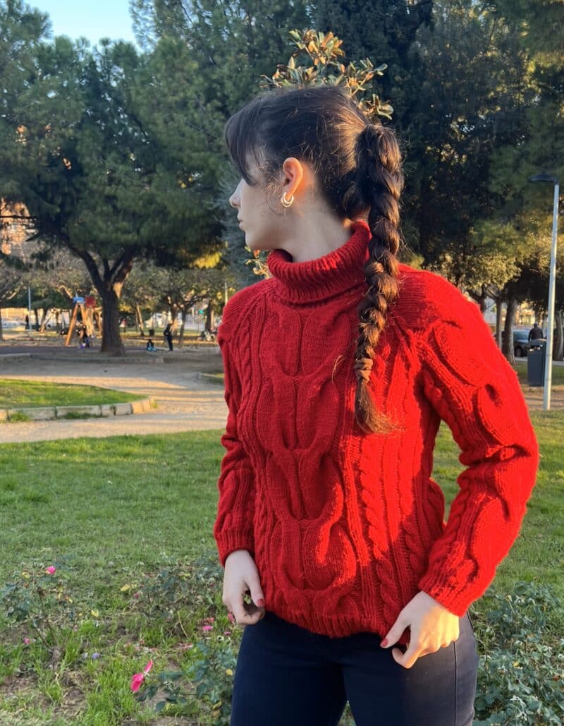 Jersey de punto trenzas