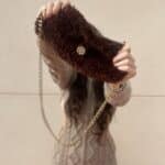 Bolso de punto artesanal teddy