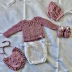 Conjunto de primera puesta baby pink